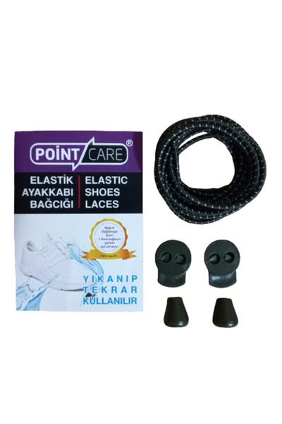 Point Care Haki Yeşil Akıllı Kilitli Elastik Ayakkabı Bağcık 100 Cm