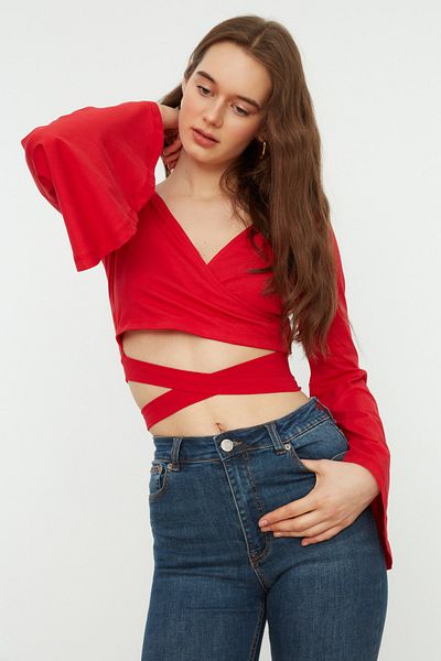 Trendyol Collection Piros kötött blúz