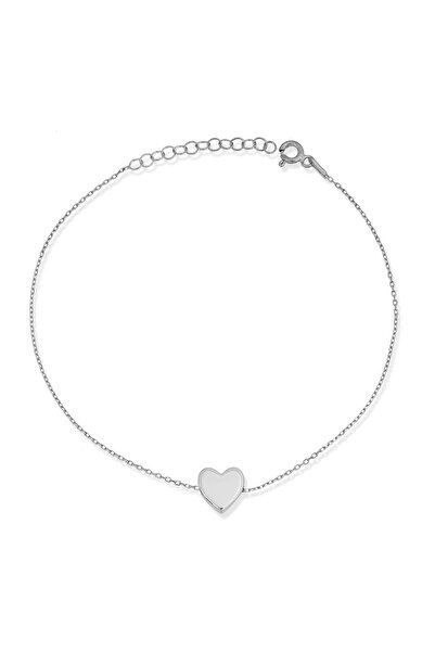 Argentum Concept Kalp Motifli 925 Ayar Gümüş Halhal - H001601