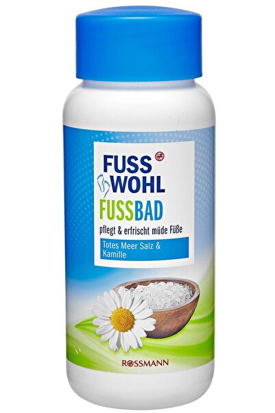 Fusswohl العلامة التجارية: ملح حمام القدم - ملح البحر الميت - البابونج 450 جر...