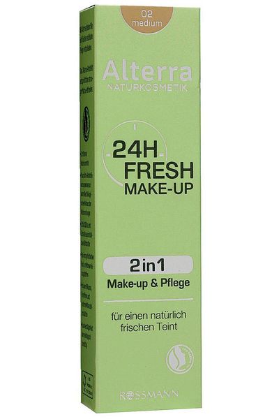 Alterra Vegan Moisturizing Foundation 24 Fresh 02 Medium 30 ml