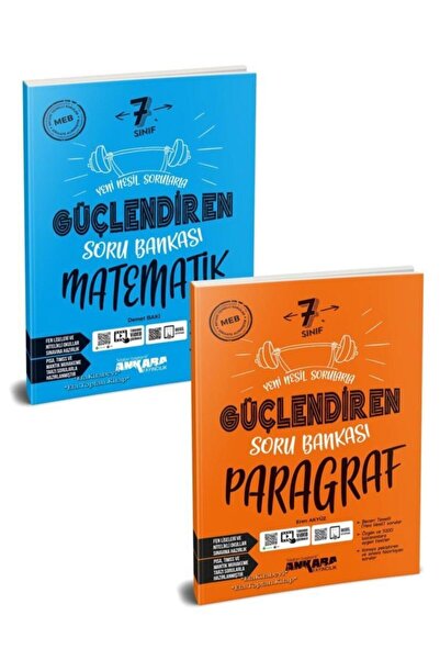 Ankara Yayınları 7. Sınıf Matematik Paragraf Soru Bankası Seti 2 Kitap Yeni 2022