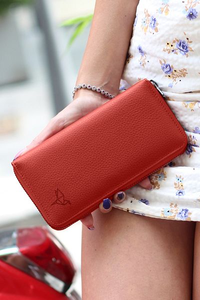 Garbalia Women's Dusty Rose Arthur Genuine Leather Wallet