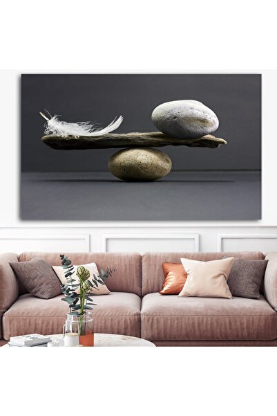 Sebenta Tüy Taş Denge Kanvas Tablo