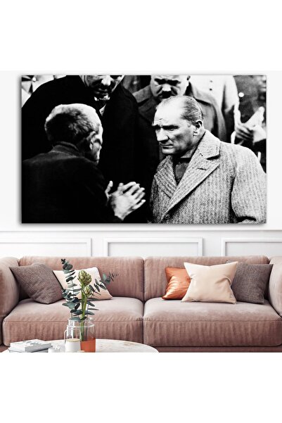 Sebenta Dev Boyut Mustafa Kemal Atatürk Kanvas Tablo