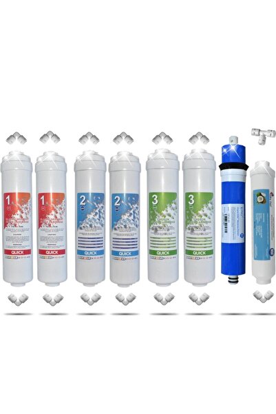 Genel Markalar Kapalı Kasa 12'' Su Arıtma Filtresi Cihazı 80 Gpd King Membran...