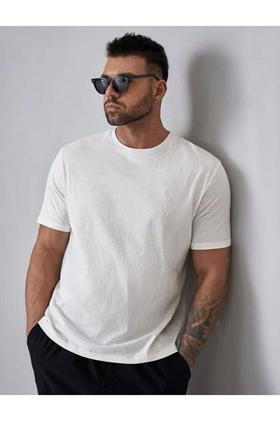 AFROGİYİM Υπερμεγέθη μπλουζάκι Unisex Λευκό Ocean Compass πίσω με στάμπα