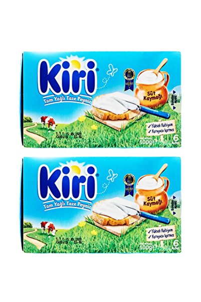 Kiri Kırı Sürülebilir Krem Peynir Tam Yağlı 6'lı 2 Adet X 100 G