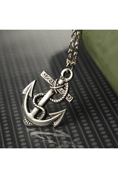 idolavm Denizci Halatlı Çapa Erkek Kolye Takı Aksesuar K24 T5