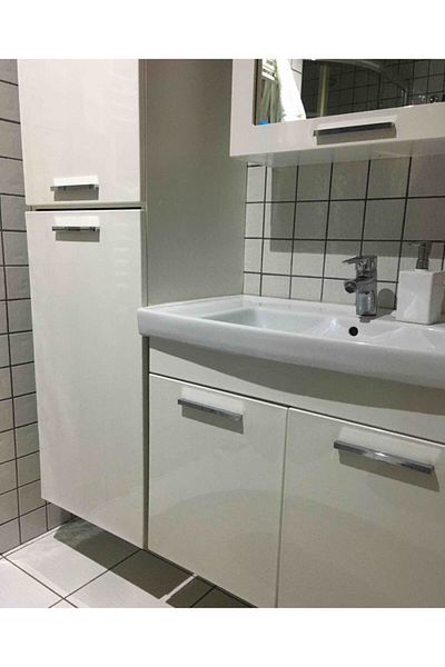 ARON Lama (Chrome Glossy) 128mm Furniture Cloakroom - Drawer, Cabinet and Handles