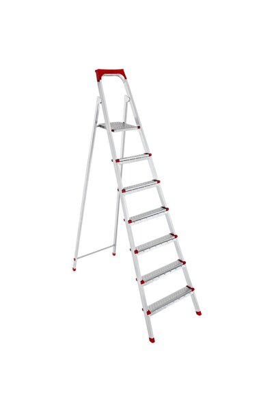 Genel Markalar Elips Galvanizli Katlanabilir Çok Amaçlı Profil Merdiven 6+1 B...