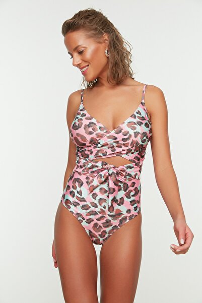 Trendyol Collection Swimsuit - Multi-color - Animal print