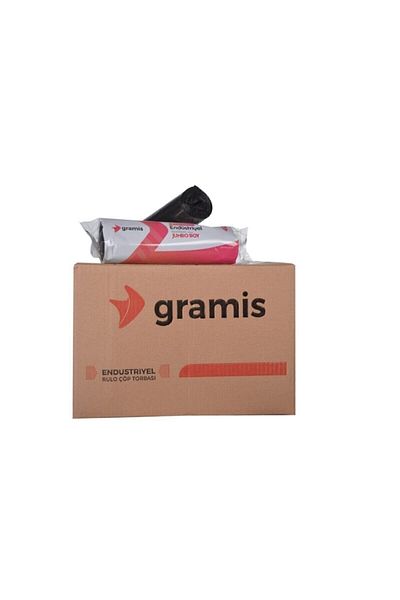 GRAMİS 1 Box Industrial Jumbo Garbage Bag 400 Gr 80x110 Cm (200 Pieces)
