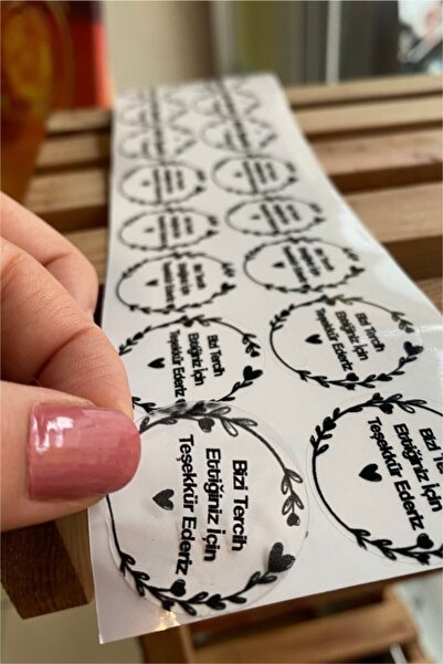 Spacepiks Autocolant Transparent Etichetă Mulțumire - 60 Bucăți cu diametrul ...