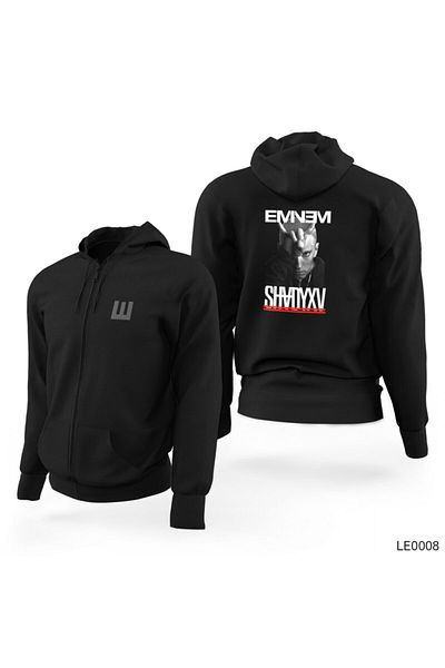 Z zepplin Черен суичър с цип Eminem Shady XV Limited Edition