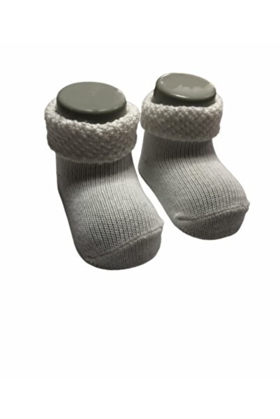 Bebek Beyaz Organik Çorap Newborn