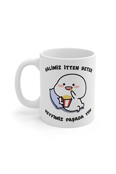 Genel Markalar Halimiz Itten Beter Tasarımlı Baskılı Kahve Kupası, Çay-kahve-...
