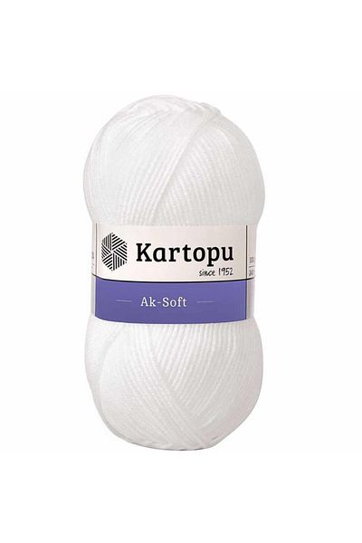 Kartopu Ak-soft Πλεκτό Σχοινί Χεριού 10 Λευκό