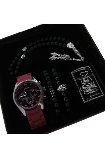 serbestmoda Erkek Saat Seti Sevgiliye Hediye Erkek Saat Kombinleri Sevgililer...