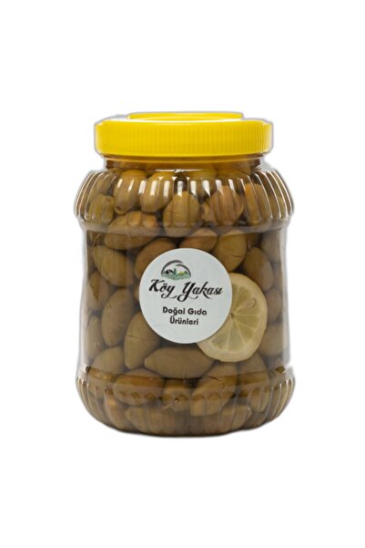 KÖY YAKASI Yeşil Zeytin Çizik Tuzda Salamura Doğal Ev Yapımı 1000 gr