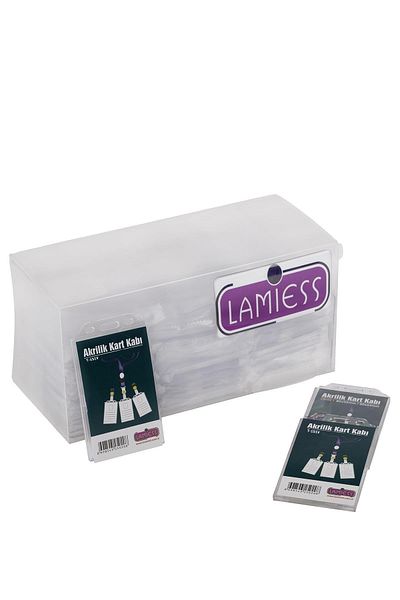 Lamiess T-190 V Vertical Double Chamber Card Container 50 Pieces