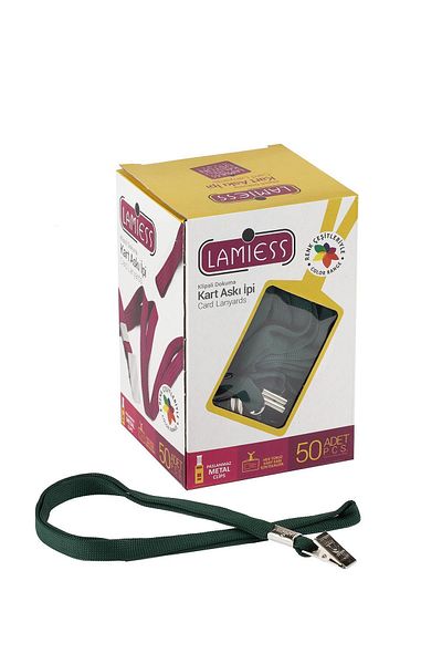 Lamiess Card Hanger Thread with M.mash Clip Green 50 Pieces