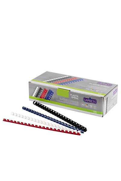 Lamiess 16 Mm Plastik Spiral Beyaz 100'lü