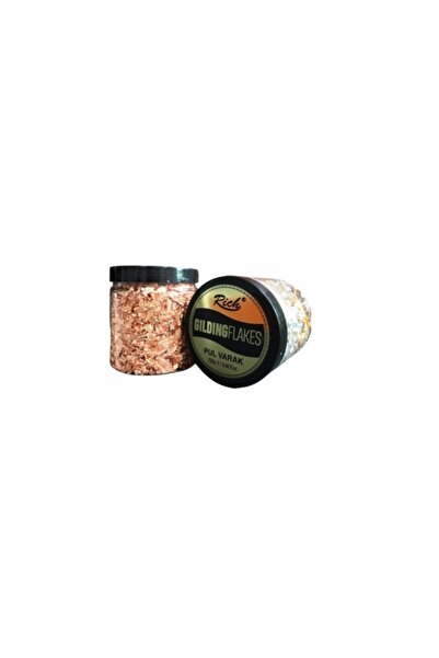 Rich Gilding Flakes Pul Varak 172 Rose Gold Pembe Altın 250 Cc