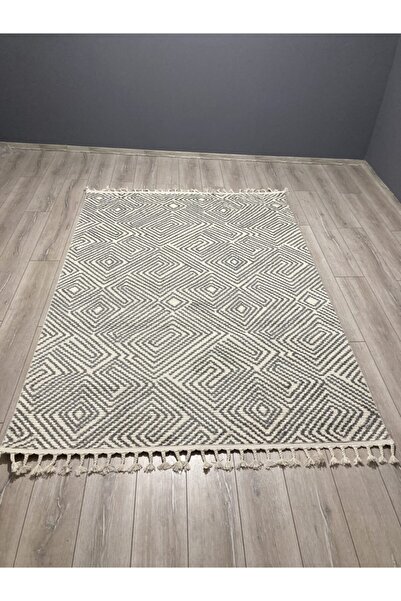 Tuğra Halı Iskandinav Micro Soft Iplik+etnik Desen+kısa Tüylü+ +12 Mm+çok Yum...