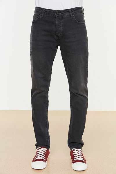 Trendyol Collection Τζιν TMNAW20JE0401 Model Grey Slim Fit