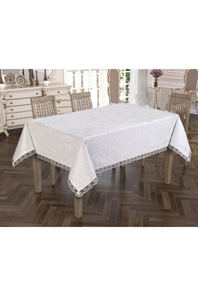 ÇAPA Sivi francuski Sa gipir čipkom Stolnjak