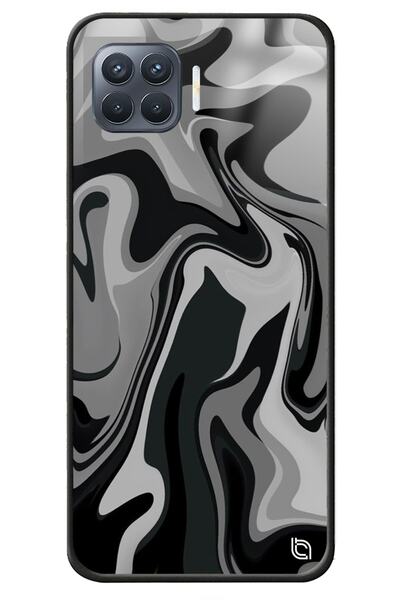 WANNA PROTECT Oppo Reno 4 Lite Swirl Premium Patterned Glossy Phone Case