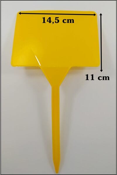 SERİNOVA Ucuzzavm Yellow Plastic Price Label - 10 Pieces Large Size