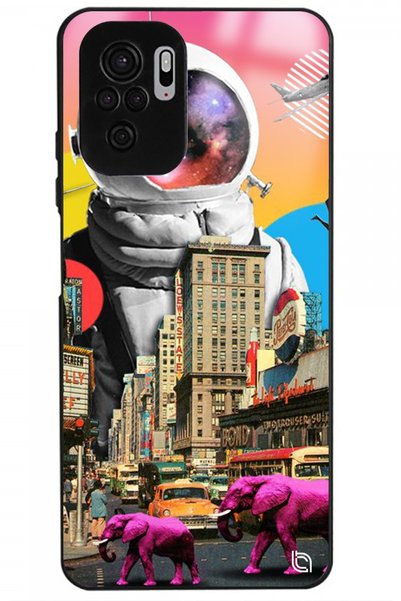 WANNA PROTECT حافظة هاتف Xiaomi Redmi Note 10s Collage Premium لامعة