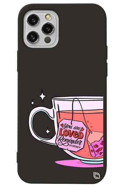 WANNA PROTECT iPhone 12 Pro Max Black Color Premium Velvet Inside Tea Pattern...