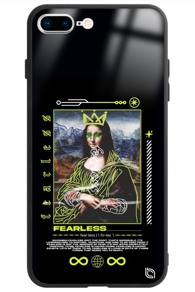 WANNA PROTECT iPhone 8 Plus Mona Lisa Premium Patterned Glossy Phone Case