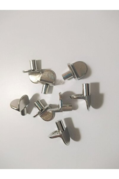 ARON (25 Adet) Metal Mobilya Raf Pimi Nikel 5mm