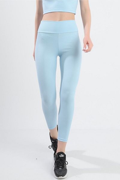 shopshop Colanți sport din lycra cu talie înaltă pentru femei-ss606