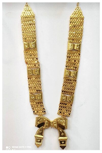 Nazar Aksesuar Urfa Yöresel Frenk Bağı Altın Kaplama En Büyük Boy Kolye Gerda...