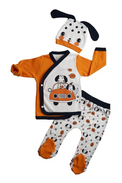 Cocoshka بدلة طفلة برتقالية دالماتيا برتقالية اللون