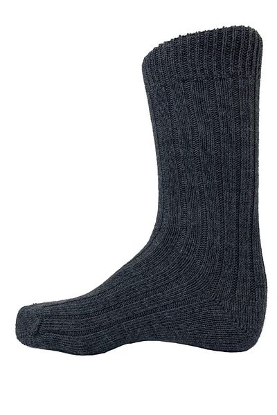 Bamuta Wool Men's Socks Ribbed Seamless Anthracite