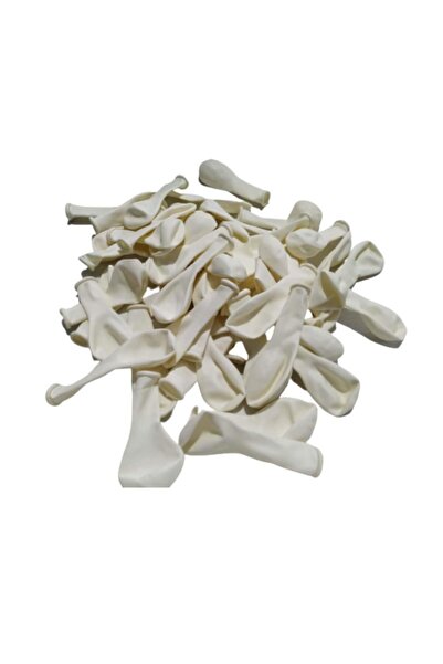 Patladı Gitti بالون أبيض صغير 5 بوصة 10 قطع