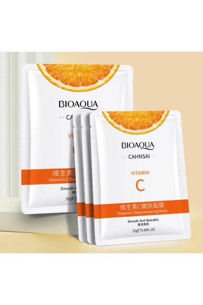 Bioaqua Vitamin C 10 Pack Youth Cure & Bright and Bright Skin 25 Gr