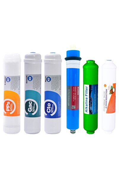 Aqua Kapalı Kasa Su Arıtma Cihazı 6lı Inline Filtresi Seti 6 Aşamalı Lg & Kun...