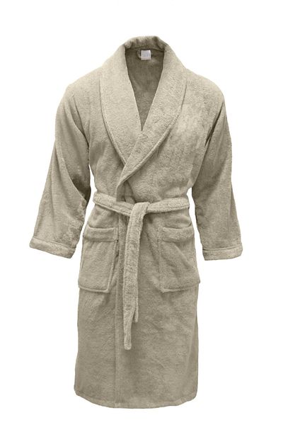Lucy and Home Μπουρνούζι 100% βαμβακερό Unisex Piping Grey, Kimono