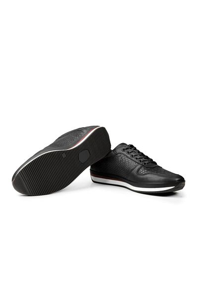 Ducavelli Ageo Genuine Leather Men's Casual Shoes Black