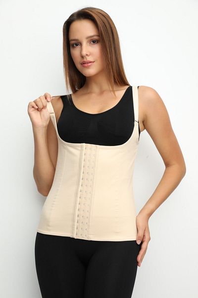 AVENNİES Suspender Latex Corset with Steel Underwire Postpartum Anti-Sagging Waist and Belly Firming