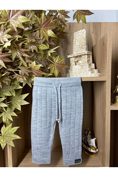 Meriç bebe Beli Bağcıklı Fitilli Triko Pantolon