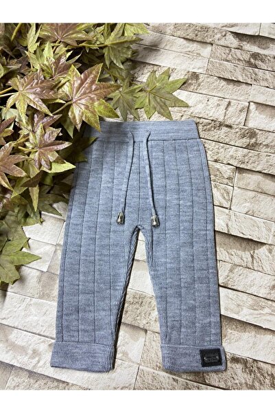 Meriç bebe Beli Bağcıklı Fitilli Triko Pantolon