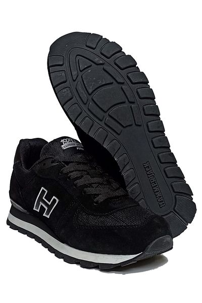 Hammer Jack Black - Peru Genuine Leather Unisex Casual Sneaker 102 19250